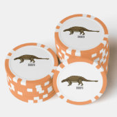 Lot De Jeton De Poker Illustration d'Ankylosaurus (Empiler)