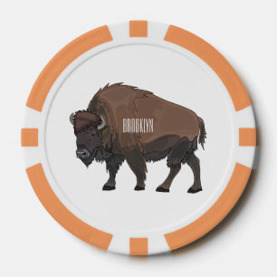 Lot De Jeton De Poker Illustration de bison