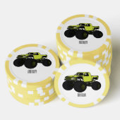 Lot De Jeton De Poker Illustration de camion monstre (Empiler)