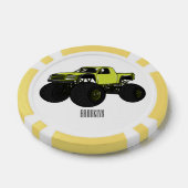 Lot De Jeton De Poker Illustration de camion monstre (Simple)