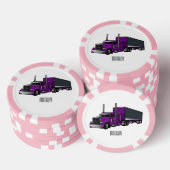 Lot De Jeton De Poker Illustration de camion semi-remorque (Empiler)