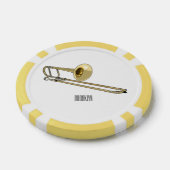 Lot De Jeton De Poker Illustration de dessin animé de Trombone (Simple)