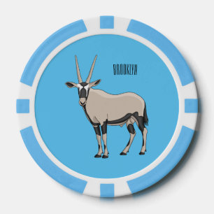 Lot De Jeton De Poker Illustration de dessin animé Oryx