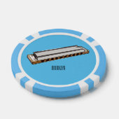 Lot De Jeton De Poker Illustration de dessin d'Harmonica (Simple)