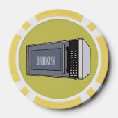 Lot De Jeton De Poker Illustration de dessin sur micro-ondes (Verso)