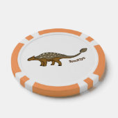 Lot De Jeton De Poker Illustration de dinosaure blindé Ankylosaurus (Simple)