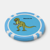 Lot De Jeton De Poker Illustration de dinosaure T rex drôle (Simple)