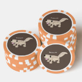 Lot De Jeton De Poker Illustration de gecko tan tan mignon (Empiler)