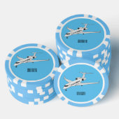 Lot De Jeton De Poker Illustration de jet privé (Empiler)