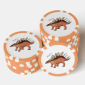 Lot De Jeton De Poker Illustration de Kentrosaurus (Empiler)