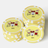 Lot De Jeton De Poker Illustration de kit de batterie (Empiler)
