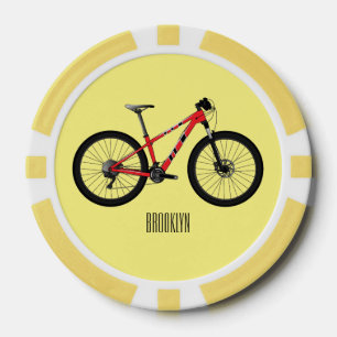 Lot De Jeton De Poker Illustration de la bande dessinée de vélo