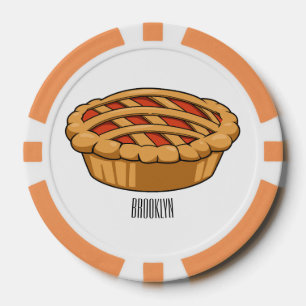 Lot De Jeton De Poker Illustration de la caricature à tarte