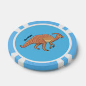 Lot De Jeton De Poker Illustration de la caricature de dinosaure du para (Simple)