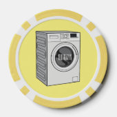 Lot De Jeton De Poker Illustration de la machine à laver (Verso)