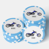 Lot De Jeton De Poker Illustration de la moto à hélico (Empiler)
