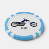 Lot De Jeton De Poker Illustration de la moto à hélico (Simple)