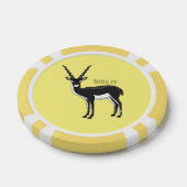Lot De Jeton De Poker Illustration de l'antilope Blackbuck (Simple)