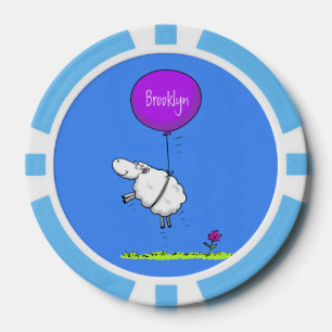 Lot De Jeton De Poker Illustration de l'humour en ballons de mouton mign