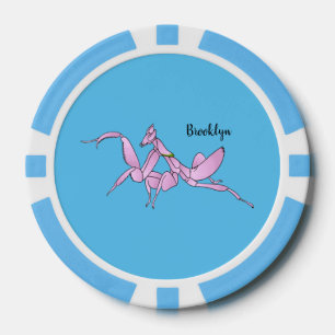 Lot De Jeton De Poker Illustration de l'orchidée mante