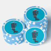 Lot De Jeton De Poker Illustration de mignons baleines et voiliers (Empiler)