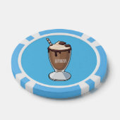 Lot De Jeton De Poker Illustration de milk-shake au chocolat (Simple)