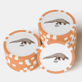 Lot De Jeton De Poker Illustration de Pangolin (Empiler)