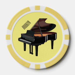 Lot De Jeton De Poker Illustration de piano