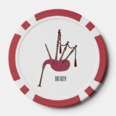 Lot De Jeton De Poker Illustration de pipes (Verso)