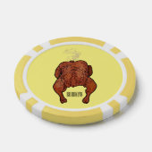 Lot De Jeton De Poker Illustration de poulet rôti (Simple)