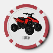 Lot De Jeton De Poker Illustration de Quad bike atv (Verso)