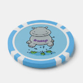 Lot De Jeton De Poker Illustration de saut en hippo mignon (Simple)