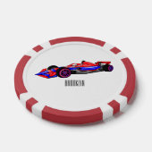 Lot De Jeton De Poker Illustration de voiture de course professionnelle (Simple)