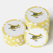 Lot De Jeton De Poker Illustration d'hydravion (Empiler)