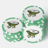 Lot De Jeton De Poker Illustration d'Iguana (Empiler)