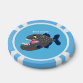 Lot De Jeton De Poker Illustration drôle de piranha affamée (Simple)