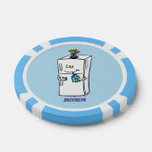 Lot De Jeton De Poker Illustration drôle de réfrigérateur (Simple)