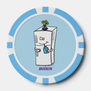 Lot De Jeton De Poker Illustration drôle de réfrigérateur