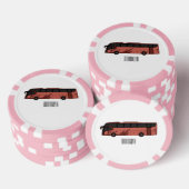 Lot De Jeton De Poker Illustration du bus (Empiler)