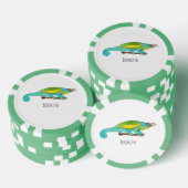 Lot De Jeton De Poker Illustration du caméléon de Jackson (Empiler)