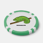 Lot De Jeton De Poker Illustration du caméléon de la parson (Simple)