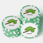 Lot De Jeton De Poker Illustration du caméléon de la parson (Empiler)