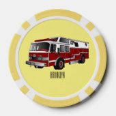 Lot De Jeton De Poker Illustration du moteur à incendie (Verso)
