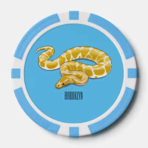 Lot De Jeton De Poker Illustration du serpent python birman