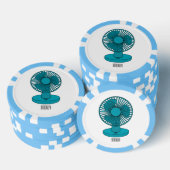 Lot De Jeton De Poker Illustration du ventilateur (Empiler)