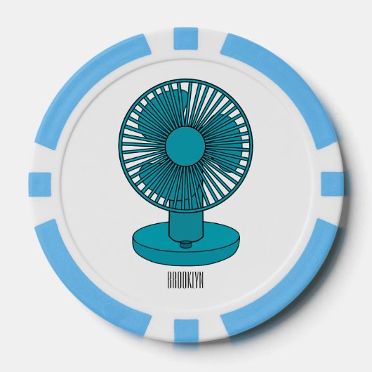 Lot De Jeton De Poker Illustration du ventilateur (Recto)