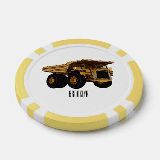 Lot De Jeton De Poker Illustration d'un camion à grande échelle (Simple)