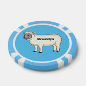 Lot De Jeton De Poker Illustration d'un mouton joyeux (Simple)