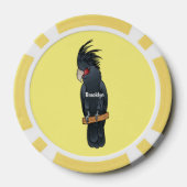 Lot De Jeton De Poker Illustration d'un oiseau de cobaye de palme (Verso)