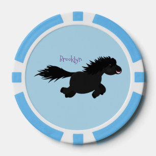 Lot De Jeton De Poker Illustration d'un poney de Shetland mignon